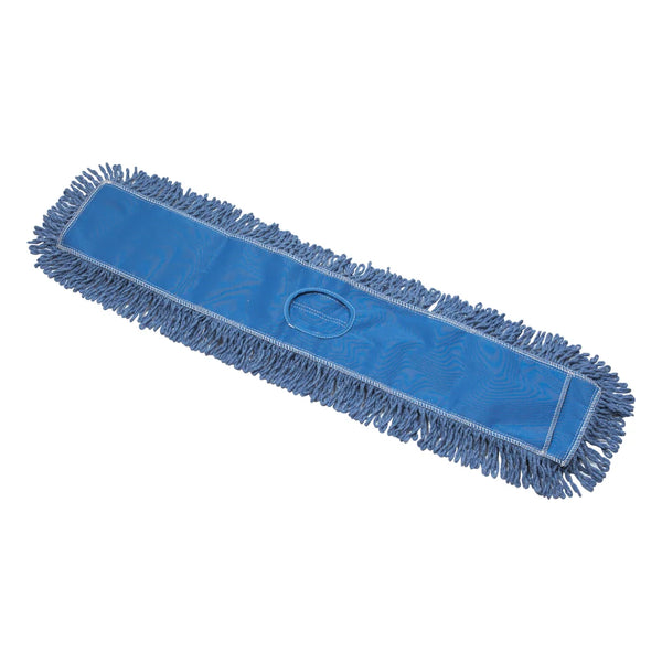 Winco DMB-36H Blue Dust Mop Refill, Cotton Blend, 36"x5"