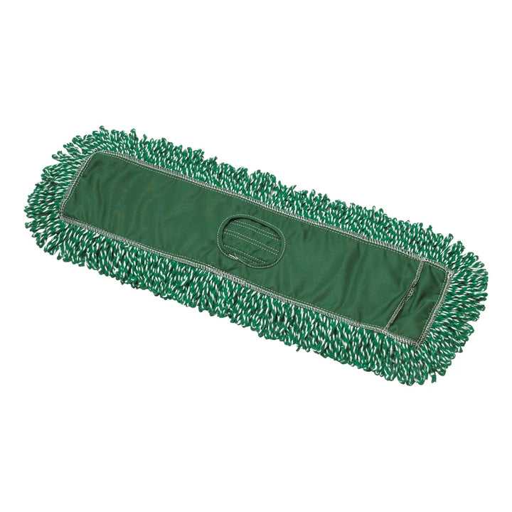 Winco DMM-24H Microfiber Green Dust Mop Head Refill, 24"x5"
