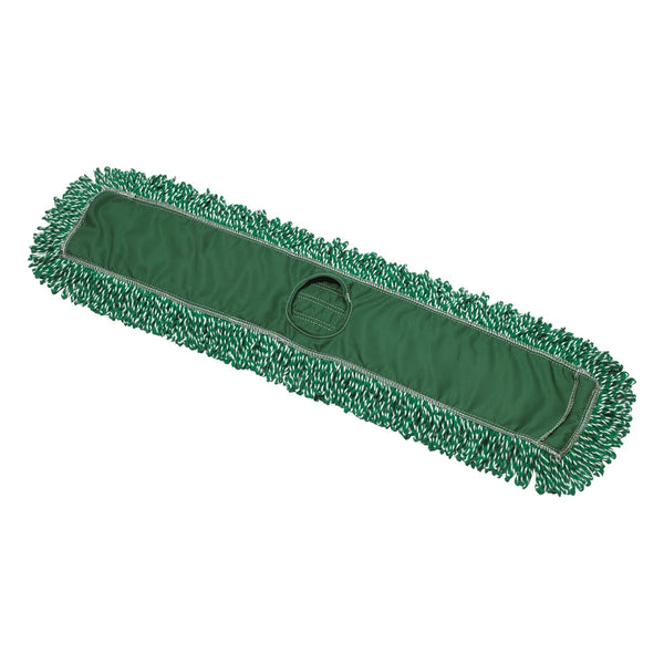 Winco DMM-36H Microfiber Dust Mop Head Refill, Green, 36"x 5"