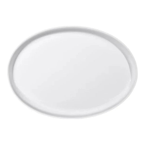 Furtino England Delta 37.5cm/14.5" White Porcelain Oval Plate, Pack of 6