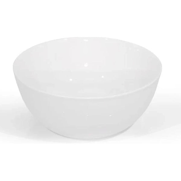 Furtino England Delta 23cm/9" White Porcelain Salad Bowl, Pack of 6