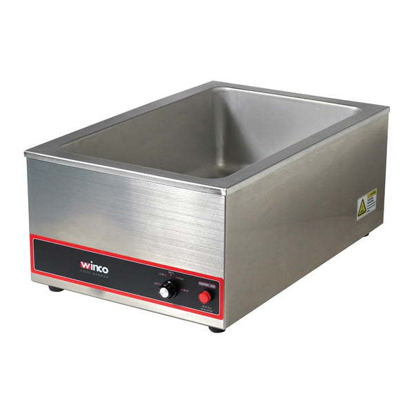 Winco FW-S500 Electric Food Warmer, 20" x 12" Opening, 1200W, 120V