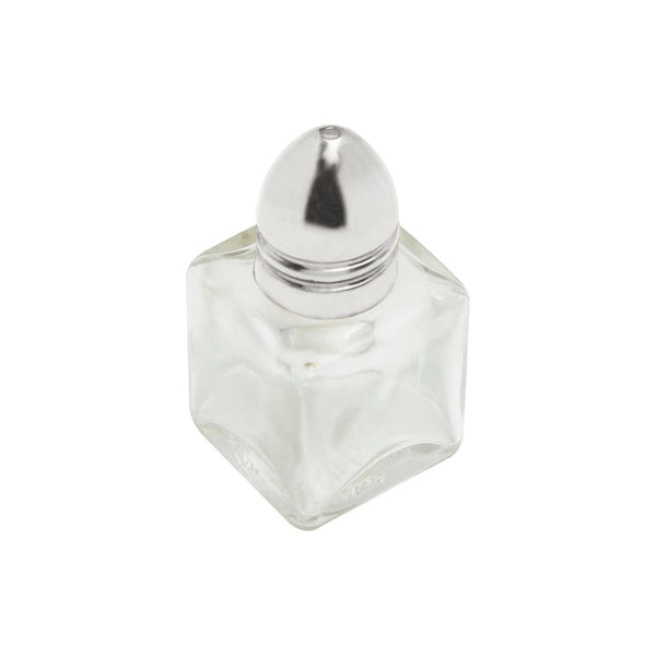 Thunder Group GLTWCC005 1/2 oz Stainless Steel Cube Salt & Pepper Shaker Pack of 12