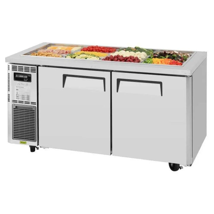 Turbo Air JBT-60-N 59" 2 Section J Series Refrigerated Buffet Table, 15 cu. Ft., 115/60/1