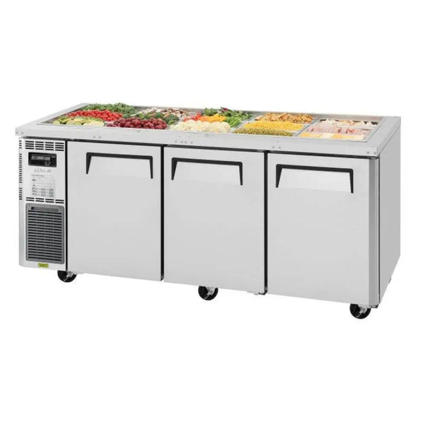 Turbo Air JBT-72-N 70-7/8" 3 Section J Series Refrigerated Buffet Table, 18 cu. Ft., 115/60/1