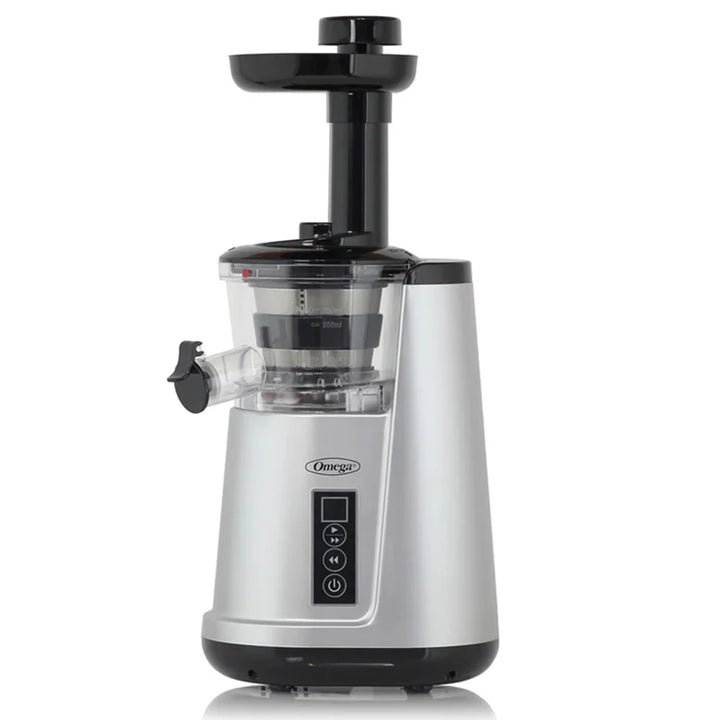 Omega JC3000SV13 65 RPM Compact Cold Press Juicer Machine, Vertical Masticating Juicer, 150 W, Silver