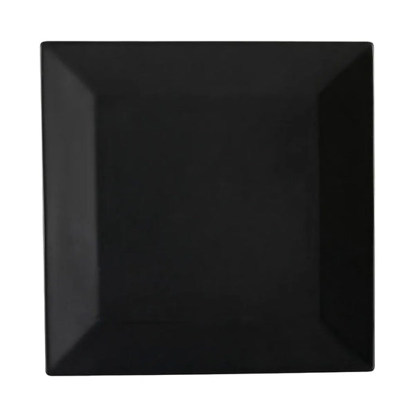 CAC China KC-16-BLK Square Plate Black 10" Case of 12 Pcs