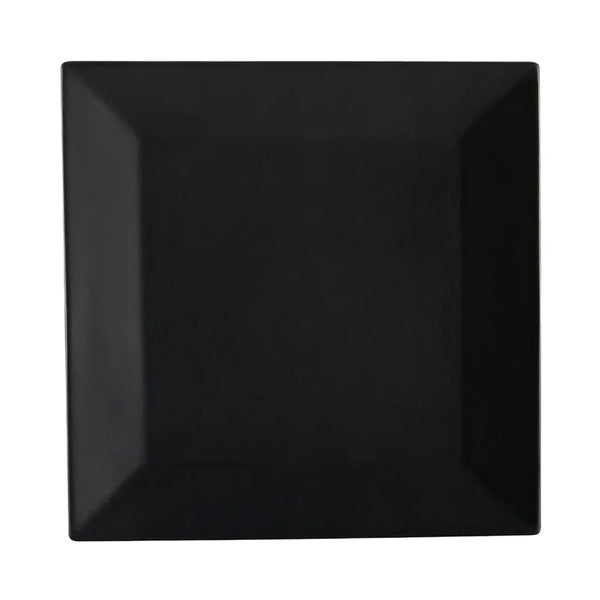 CAC China KC-8-BLK Square Plate Black 8" Case of 24 Pcs