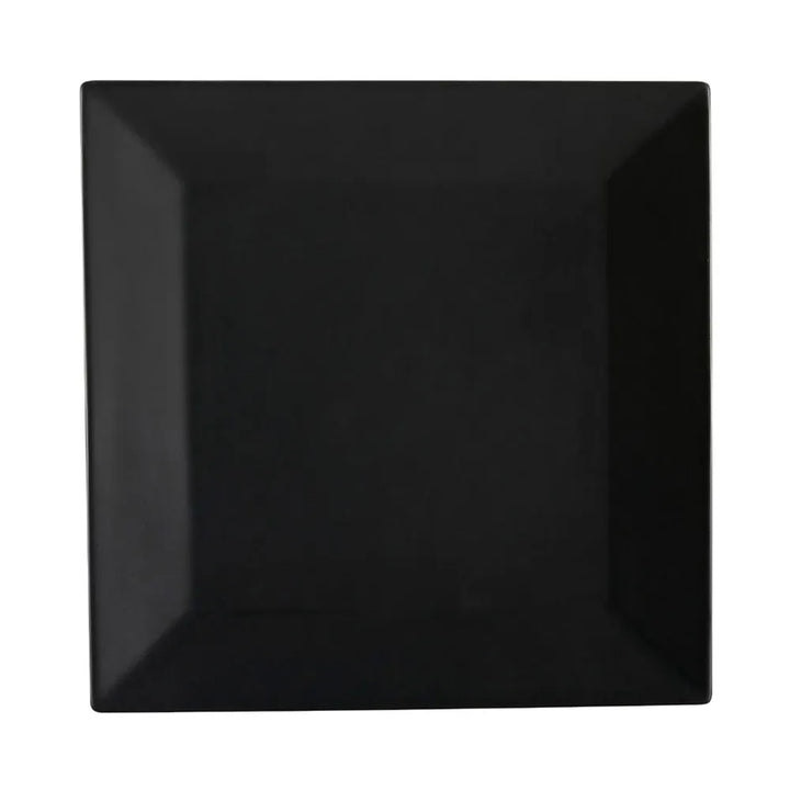 CAC China KC-8-BLK Square Plate Black 8" Case of 24 Pcs