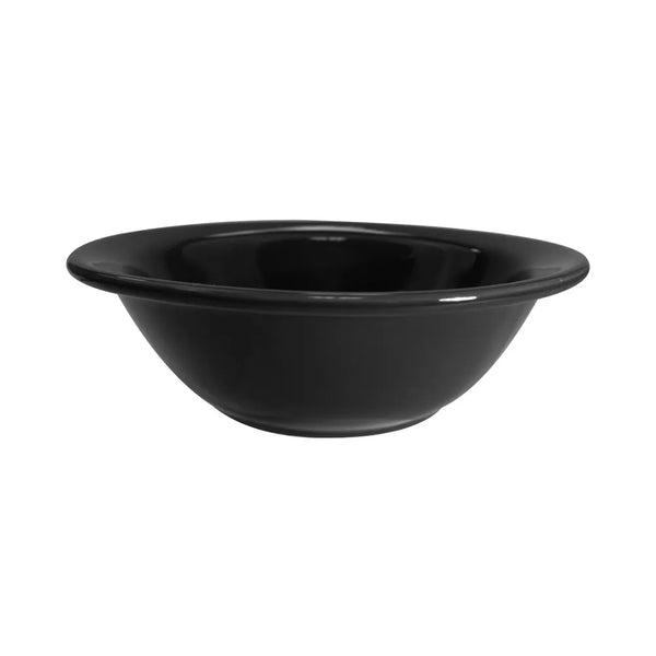 CAC China LV-10-BLK Grapefruit Dish Black 13 Oz 6 5/8" Case of 36 Pcs