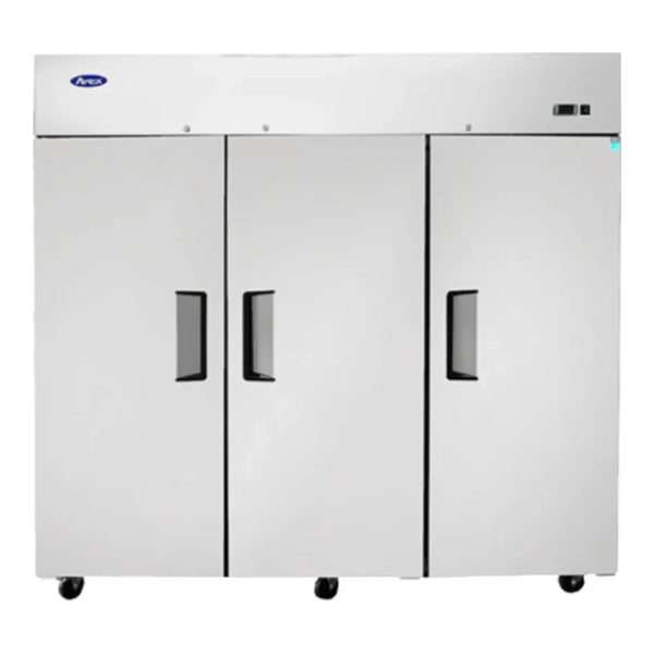 Atosa MBF8006GR 78" Reach-In Top Mount Refrigerator, 3 Three Door, 69.2 Cu.Ft