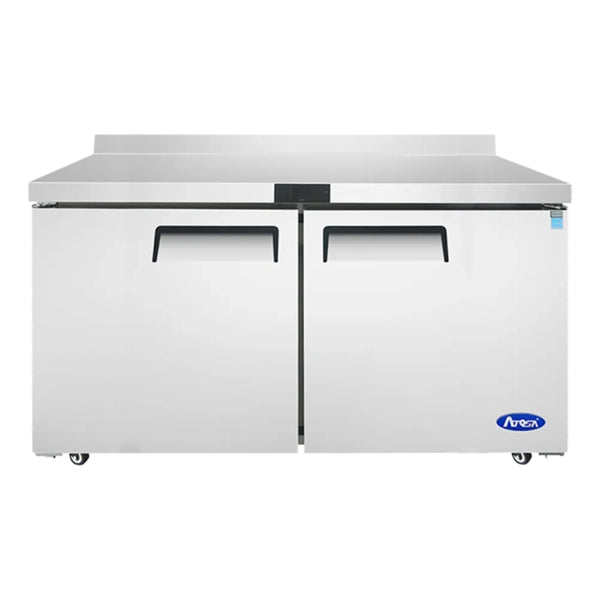 Atosa MGF8410GR 60.2" Worktop Refrigerator with Backsplash 17.2 Cu.Ft