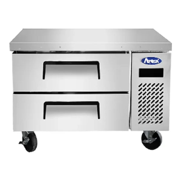Atosa MGF8448GR  35.63" Two Drawer Refrigerated Chef Base 4.7 Cu.Ft