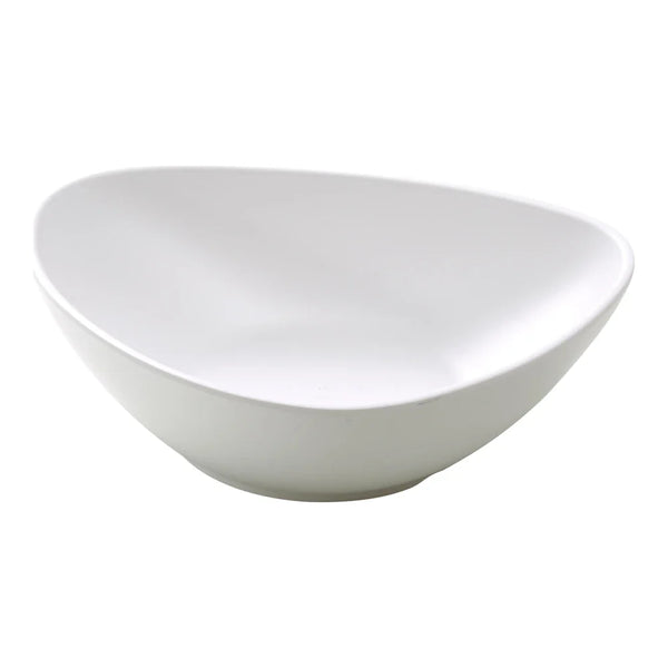Yanco MO-209 Moderne 9" Triangular Soup Plate, White Melamine, 36oz - Pack of 24