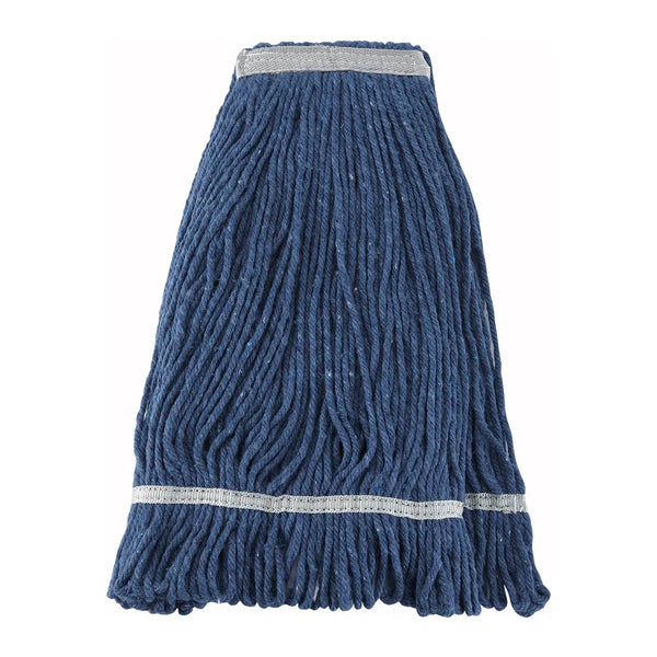Winco MOP-24 Blue Yarn Mop Head with Looped End, 24 Oz, 600g