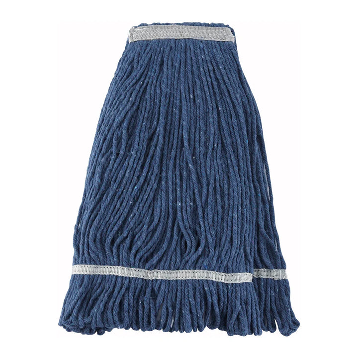 Winco MOP-24 Blue Yarn Mop Head with Looped End, 24 Oz, 600g