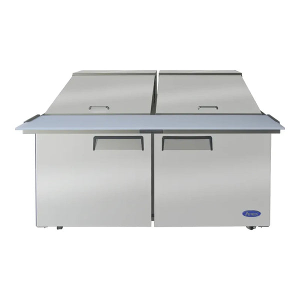Atosa MSF8307GR 60.2" Mega Top Sandwich Prep Table, 24 Pans 17.2 Cu.Ft