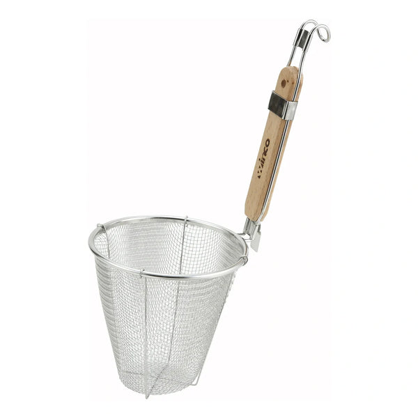 Winco MSH-5 5-1/2" Single Mesh Strainer, Deep Bowl, Stainless Steel