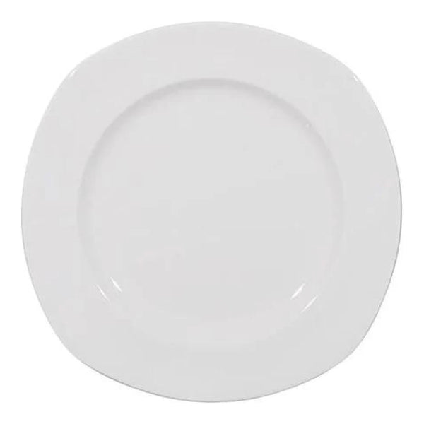 Furtino England Nuovo  17cm/6.5" White Porcelain Flat Plate, Pack of 6
