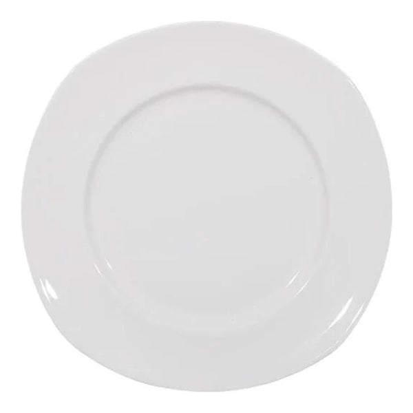 Furtino England Nuovo  28cm/11" White Porcelain Flat Plate, Pack of 6