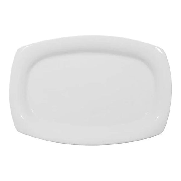 Furtino England Nuovo  29cm/11.5" White Porcelain Oval Plate, Pack of 6