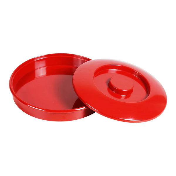 Yanco NS-608R Nessico Tortilla Server with Lid, 8.25" Diameter, Melamine, Red Color, Pack of 12