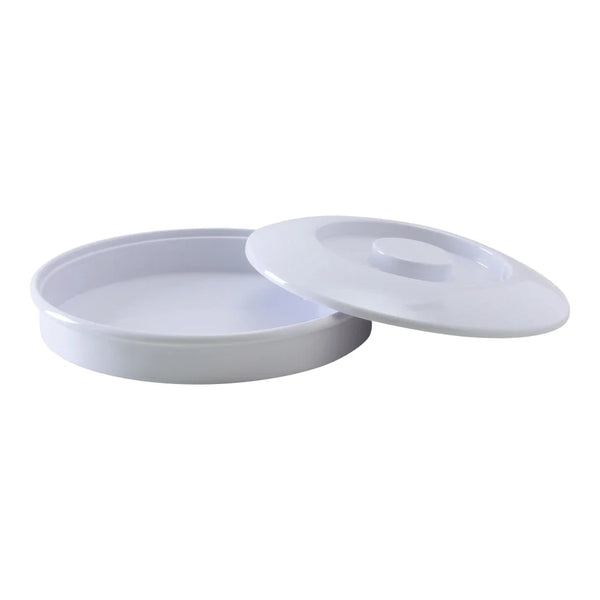 Yanco NS-608W Nessico Tortilla Server with Lid, 8.25" White Melamine, Pack of 12
