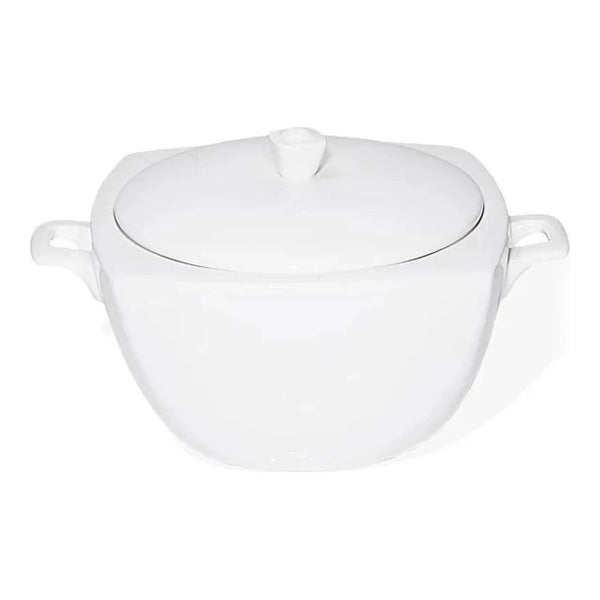 Furtino England Nuovo  300cl/105.5oz White Porcelain Soup Tureen, Pack of 6