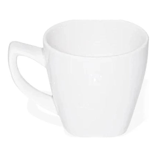 Furtino England Nuovo 21cl/7oz White Porcelain Tea Cup, Pack of 6