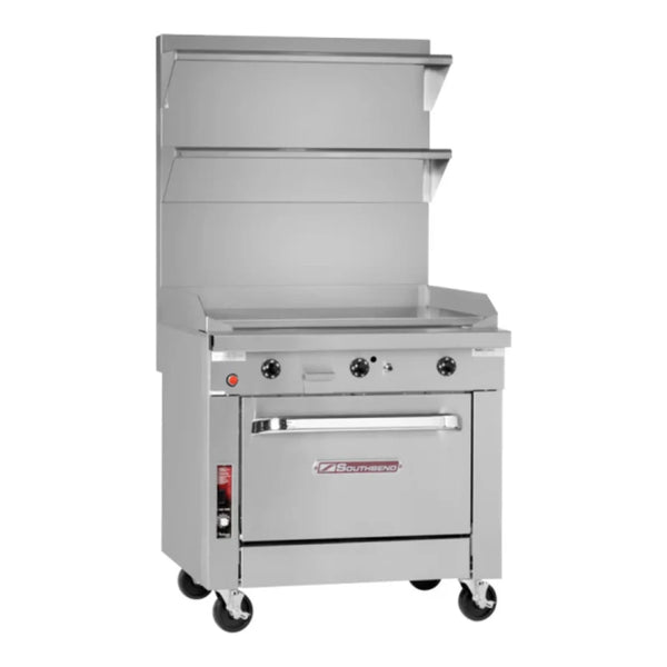 Southbend Platinum P12N-G Gas Range, 12" Manual Griddle, 32000 BTU