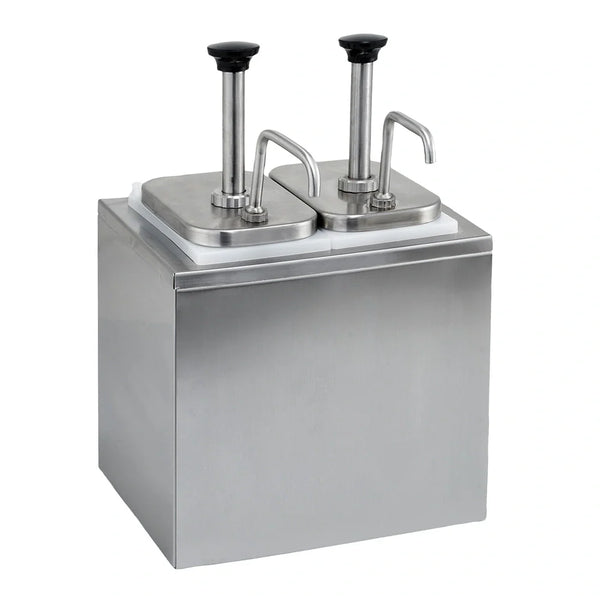 Winco PKTS-2D Condiment Dispenser with 2 Standard Pumps