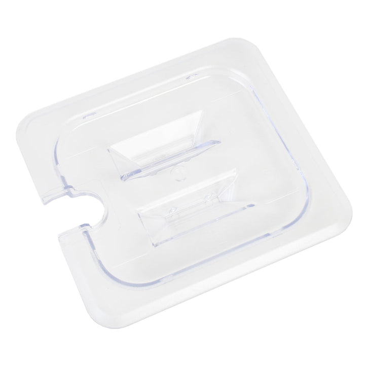 Thunder Group PLPA7160CS Polycarbonate Clear Slotted Cover For Sixth Size Food Pan