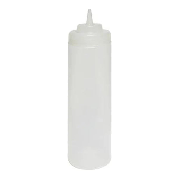 Thunder Group PLTHSB024C 24 oz Polyethylene Squeeze Bottle Clear Pack of 12