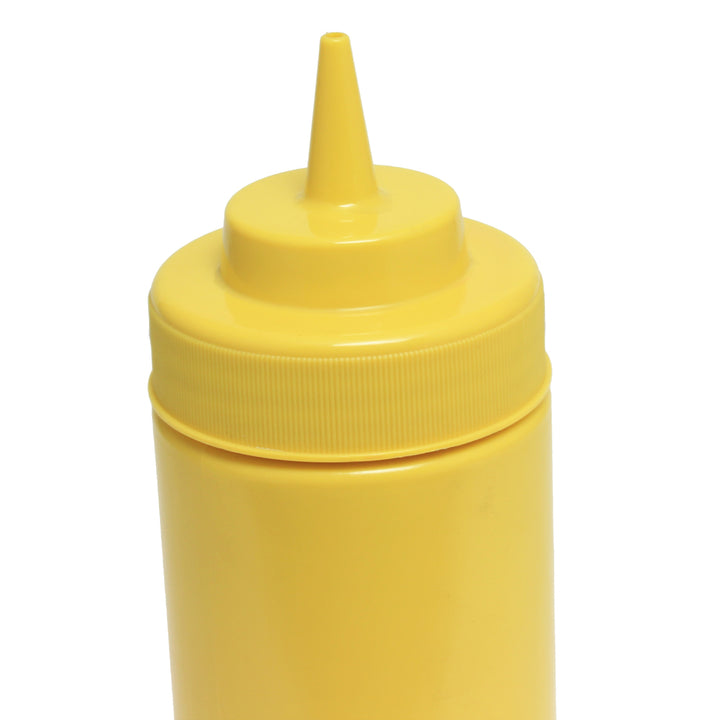 Thunder Group PLTHSB024Y 24 oz Polyethylene Squeeze Bottle Yellow Pack of 12 2