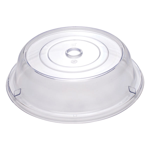 Winco PPCR-10 10" Clear Round Plate Cover, 2-1/2"H, Stackable, PC