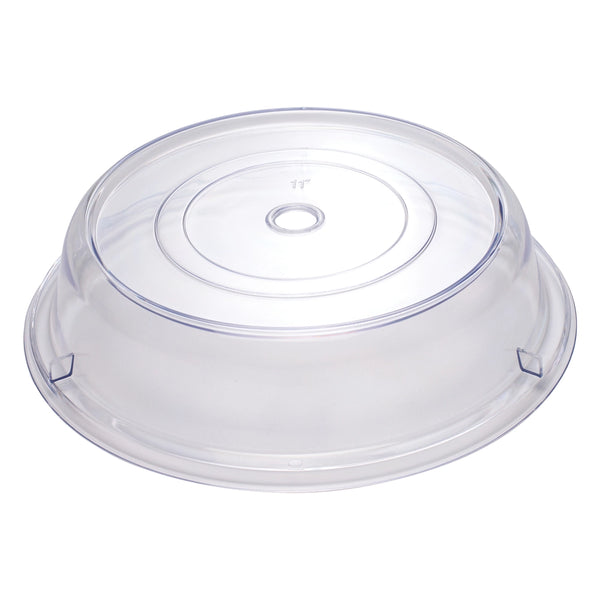 Winco PPCR-11 11" Clear Round Plate Cover, 2-1/2"H, Stackable, PC