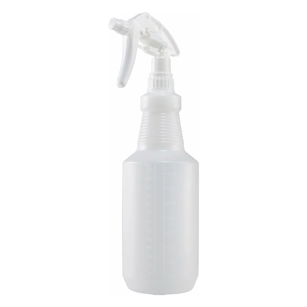 Winco PSR-9W White Plastic Spray Bottle, 28 Oz