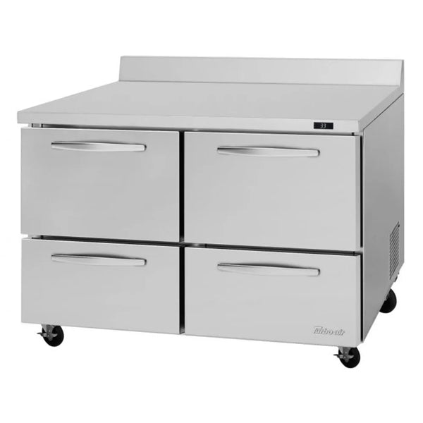 Turbo Air PWR-48-D4-N 48" 1 Section PRO Series Worktop Refrigerator, 12.8 cu. Ft., 115/60/1