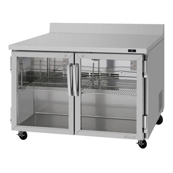 Turbo Air PWR-48-G-N 48.14" 2 Section PRO Series Worktop Refrigerator, 12.2 cu. Ft., 115/60/1