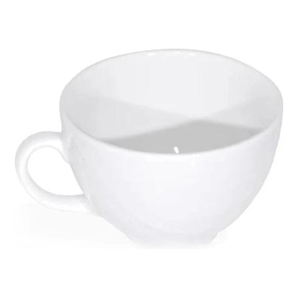 Furtino England River 35cl/12oz White Porcelain Cappucino Cup, Pack of 6