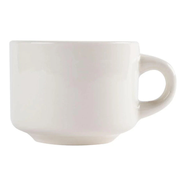 Yanco RE-23 7 Oz White Recovery Stackable Coffee/Tea Cup, Pack of 36