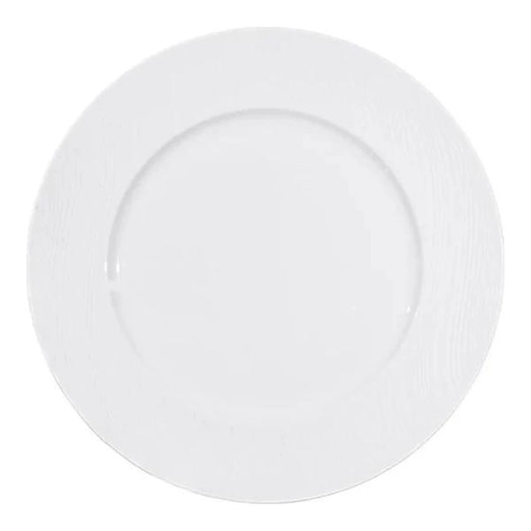 Furtino England River 23cm/9" White Porcelain Flat Plate, Pack of 6