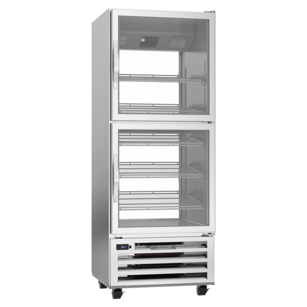 Beverage-Air RID18HC-HG 27 1/4" Glass Half Door Pass Through Refrigerator