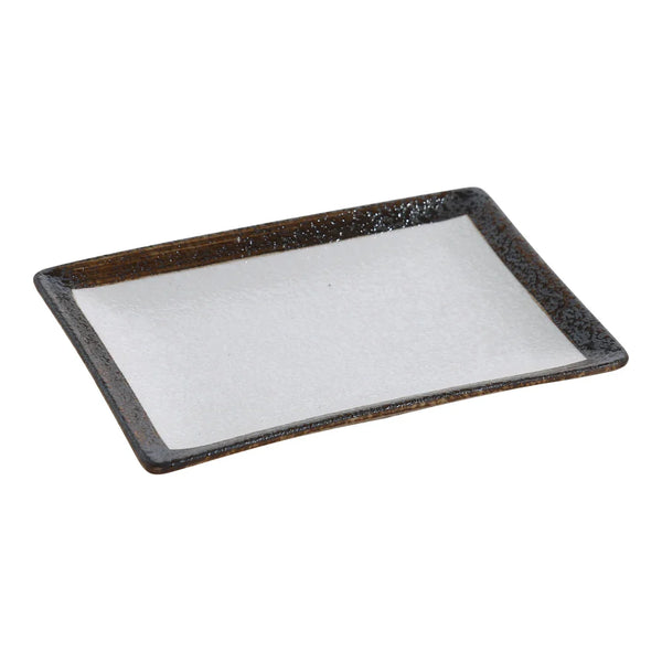 Yanco RO-210 Rockeye 7" Two-Tone Rectangular Plate, Pack of 24