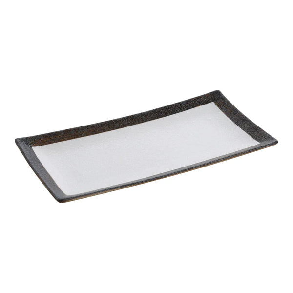Yanco RO-2114 6 1/2? Two-Tone Rectangular Dinner Plate, Pack of 12