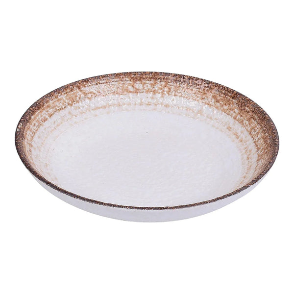 Yanco RO-2608 20 Oz Porcelain Two-Tone Salad / Soup Plate, 8" X 1 1/2", Pack of 24
