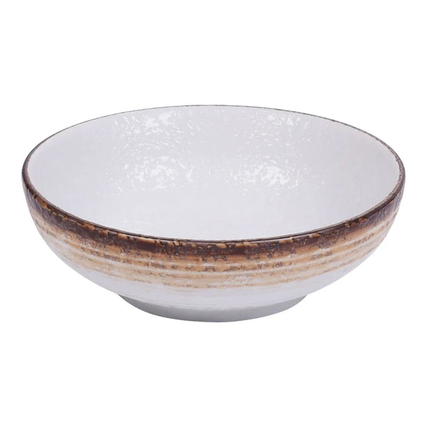 Yanco RO-2705 8 Oz Porcelain Two-Tone Miso Soup Bowl, 5" X 1 3/4", Pack of 36