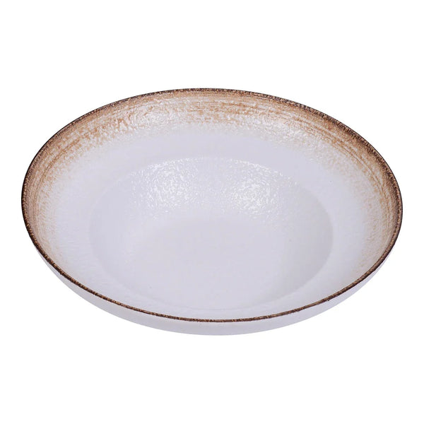 Yanco RO-2711 32 Oz Porcelain Two-Tone Mediterranean Salad Bowl 11" X 3", Pack of 12