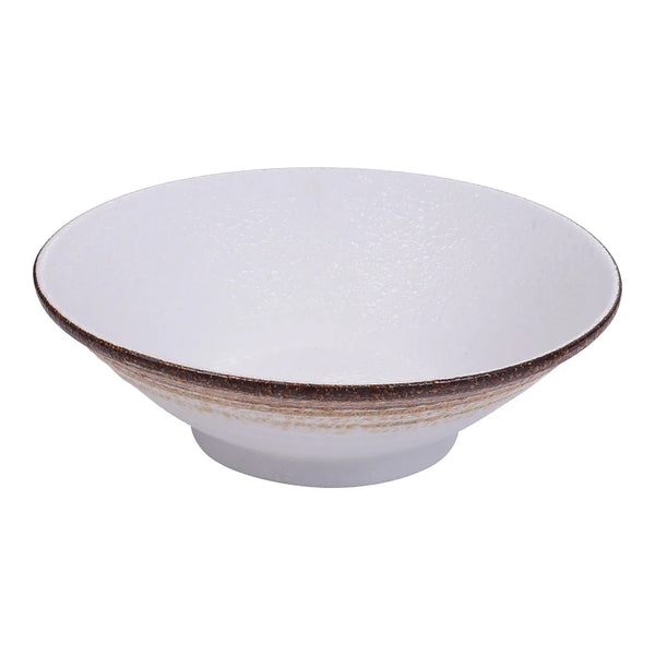 Yanco RO-2809 27 Oz Porcelain Two-Tone Ramen Bowl, 9" X 2 3/4", Pack of 12