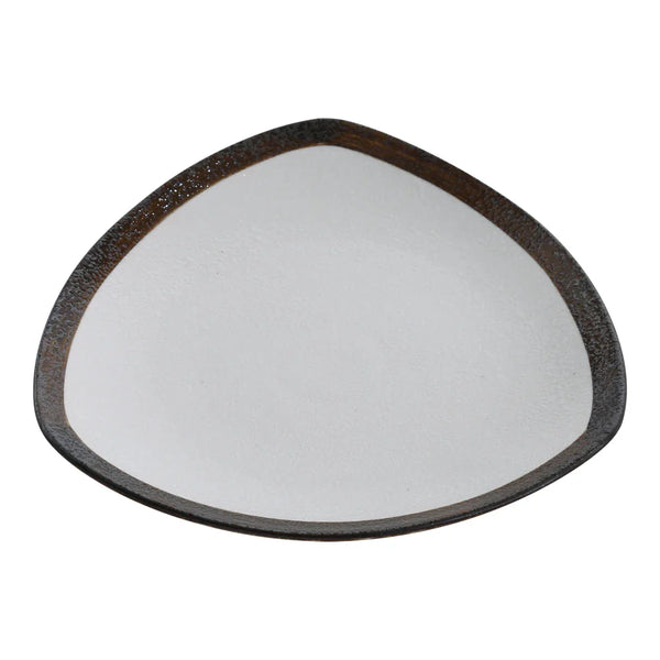 Yanco RO-311 12" Two-Tone Triangle Dinner Plate, Pack of 12
